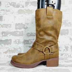 Zodiac Brown Combat & Moto Boots